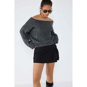 Suéter de Cachemira 100% con Cuello Barco para Mujer, Estilo Casual con Lazo, Transpirable, Duradero, Estampado Frontal, Holgado para Otoño, Primavera - Product Image 3