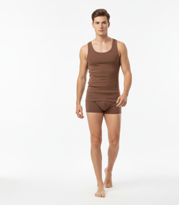 Calzoncillos de Algodón para Hombre Earth Flow Brown, Tejido Suave, Elástico y Transpirable que Ofrece Comodidad Natural para el Día a Día - Product Image 4