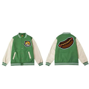 Chaqueta de estilo universitario unisex con diseño de hombro vuelto Material de tela de lona de estilo de trabajo de invierno hecho en Pakistán - Product Image 2