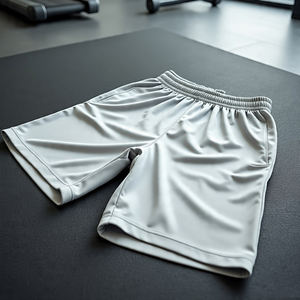 Short de gym solide et écologique pour homme, séchage rapide, respirant, taille élastique pour le fitness, la musculation - Product Image 6