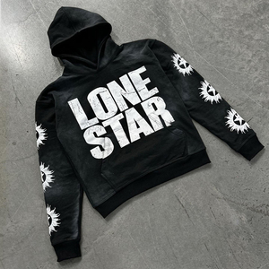 ชุดวอร์มวินเทจแบบกำหนดเองปักลายกรดหินซักกราฟิกฤดูหนาวซิปรูดพิมพ์โลโก้พลอยเทียม - Product Image 2