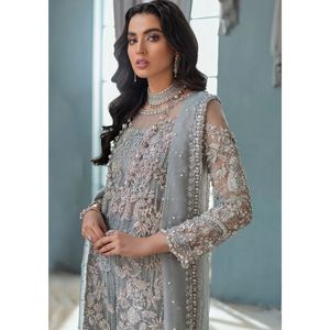 Colección de Lujo Formal Net de 3 Piezas Cosidas – Traje Premium Bordado para Bodas y Fiestas para Mujer - Product Image 3