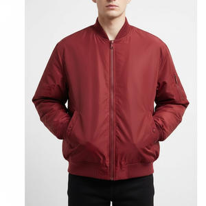 Blouson aviateur universitaire pour hommes fournisseur d'usine OEM vente en gros letterman personnalisé mode décontractée vêtements d'extérieur en cuir de laine chauds - Product Image 1