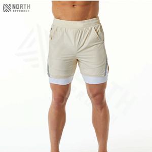 Pantalones Cortos Deportivos para Hombre de Alta Calidad, Suaves, Transpirables, Holgados, Casuales, Lisos, de Secado Rápido, de Algodón para Verano - Product Image 1