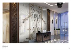 Azulejos de pared de porcelana brillante de primera calidad Tamaño personalizado 1200x3200 1200x2800 800x2400 Formato grande Acabado de alto brillo Calidad de exportación - Product Image 5