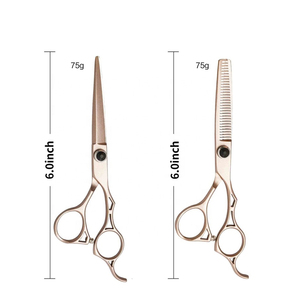 Ciseaux de barbier en acier inoxydable, outil professionnel de coiffure et d'entretien avec manche long, fournitures de salon de coiffure de haute qualité - Product Image 2