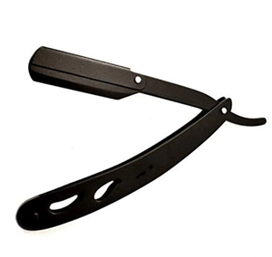 Rasoir pliant en acier inoxydable Rasoir de sécurité à gorge droite non jetable pour salon de coiffure Rasage pour corps de barbe - Product Image 2