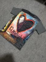 T-shirt pour homme de haute qualité 100% coton, coupe ajustée, style streetwear, broderie de logo personnalisée, impression DTF, écologique, respirant, 300g