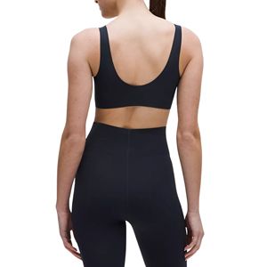 Soutien-gorge de sport grande taille pour femme, maintien élevé, col en V, bretelles larges, dos en U, sans armatures, style crop top de yoga, sans couture, invisible, pour le sommeil, effet seconde peau - Product Image 2
