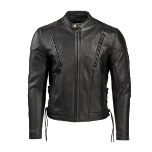 Customize Genuine Leather Windproof <b>Plus</b> <b>Size</b> Motorcycle Racing <b>Jacket</b> for Riders Comfortable Motorbike Riding <b>Jackets</b> - Product Image 1