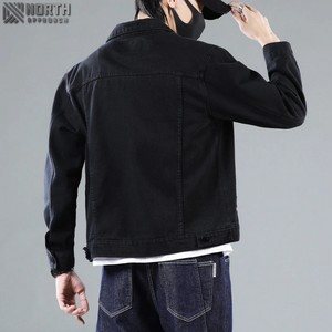 Chaqueta vaquera de talla grande Oem de alta calidad, chaqueta vaquera de estrella, transpirable, clásica, Unisex, ropa de invierno, chaqueta vaquera para hombre - Product Image 5