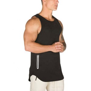 Débardeurs de Fitness pour hommes, vente en gros, personnalisé, sport, Gym, débardeurs Stringer pour hommes, couleurs unies, avec service OEM - Product Image 1