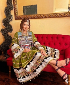 เสื้อผ้าชาวอัฟกานิสถานสำหรับผู้หญิงสินค้าแบบดั้งเดิมผลิตตามสั่ง613 - Product Image 5