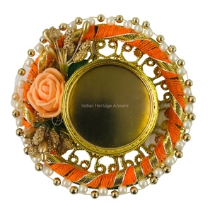 Handmade Traditional Metal Floral <b>Tea</b> <b>Light</b> Candle Holder IHA PA02 Elegant Home Decor for Weddings and Diwali Parties - Product Image 2