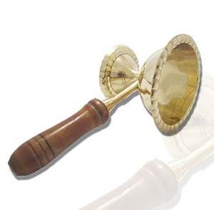 กระถางธูปทองเหลืองพร้อมด้ามไม้ขัดเงาสีทองที่วางธูปขดลวดสำหรับตกแต่ง - Product Image 6