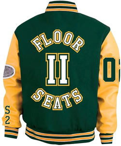 Chaquetas cálidas de invierno con estampado de bordado personalizado para hombre, parches totalmente bordados, chaquetas de estilo Letterman para hombre - Product Image 1