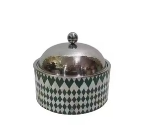 Cazuela de metal personalizada de primera calidad con tapa acrílica, calentador de comida de olla caliente de diseñador para bodas, suministros de olla caliente a granel - Product Image 6