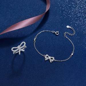 Jeulia Sterling <b>Silver</b> <b>Charm</b> <b>Bracelet</b> with Freshwater Pearl and Zircon - Product Image 5