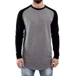 T-shirt à manches longues double couche pour hommes, nouveau style streetwear tendance, manches flamme graphiques à impression complète, coupe surdimensionnée - Product Image 4