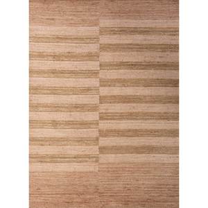 Tapis en laine tissé à la main Contour, rayé rouge et orange, rectangulaire 3D, pour la maison, tapis de chevet en viscose, tapis de chambre 3D fait main, modèle Hwl-338 - Product Image 1
