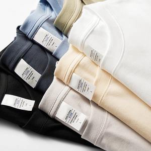 Camiseta de gran tamaño con logotipo personalizado de alta calidad para hombre 320 Gsm Heavyweight 100% Cotton Jersey Fabric Drop Shoulder 2025 T Shirt para hombre - Product Image 6