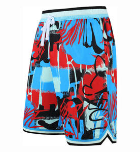 Shorts de tennis décontractés pour hommes pour les entraînements de gym et les sports d'été à séchage rapide et à impression numérique sur toile écologique pour la course à pied - Product Image 5