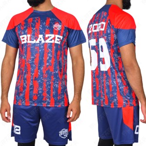 Maillots de football personnalisés par sublimation, ensembles d'uniformes de football, unisexe adulte, 100% polyester, séchage rapide, respirant, maillot avec logo personnalisé - Product Image 3