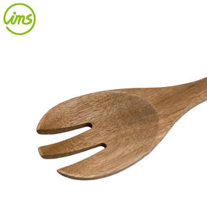 Cuchara para Servir y Mezclar Ensaladas de Madera de Acacia de 33 cm, Apta para Lavavajillas - Product Image 2