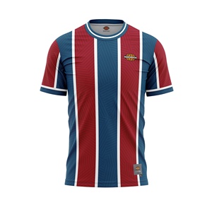 เสื้อกีฬาโพลีเอสเตอร์สั่งทำขายส่ง ตัดเย็บอัตโนมัติ พิมพ์ลายแบบซับลิเมชั่น ชุดยูนิฟอร์ม ผ้าระบายอากาศ ซับเหงื่อ - Product Image 3