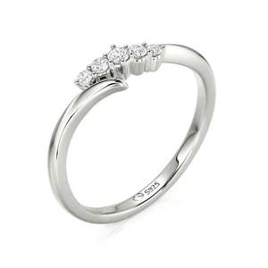 แหวนแต่งงานผู้หญิง Jeulia Custom Bypass ทำจากทอง 10K 14K 18K หรือแพลตตินัม - Product Image 2