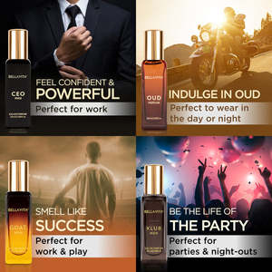 BELLAVITA Set de Regalo de Eau de Parfum en Roll-On para Hombre, 10 ml, Aroma Amaderado, Tamaño de Muestra - Product Image 4