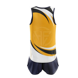 Uniforme de Atletismo Personalizado para Hombre, Tela de Poliéster Suave, Últimos Modelos de Uniformes Deportivos de Atletismo - Product Image 3