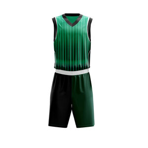 Ensemble de maillots de basket-ball réversibles personnalisés pour hommes d'été Uniforme personnalisable avec technologie de sublimation - Product Image 4