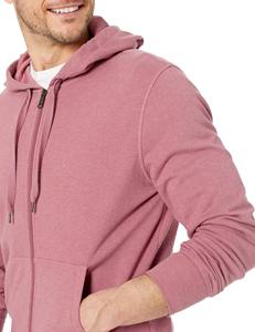 Sudadera con Capucha Personalizada al por Mayor con Logotipo Estampado en Relieve, Sudadera con Capucha de Algodón para Hombre con Cierre y Logotipo Bordado en Color Sólido - Product Image 4