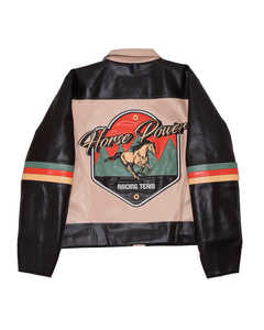 Veste d'hiver stylée pour hommes style hip-hop dernier cri OEM grande taille fermeture à glissière brodée en cuir PU poche à capuche avec col - Product Image 6