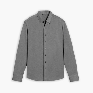 Camisa Formal de Manga Larga para Hombre, Camisa de Vestir Formal Transpirable de Negocios, Ajustada, con Botones - Product Image 1