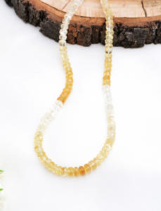 Perles facettées en citrine dégradée, 1 brin, pierre précieuse naturelle pour la fabrication de bijoux fins - Product Image 2