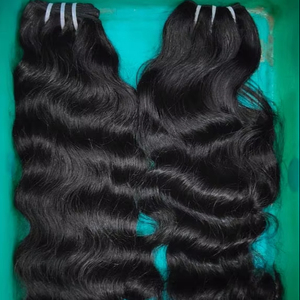 15A Grado Uno Donante Raw Indio Paquete de cabello crudo Remy Virgen Brasileño Camboyano Indio Cutícula Alineada Extensiones de cabello - Product Image 1