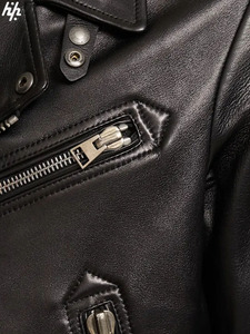 Chaqueta de Cuero Urbana de Moda, Exterior de Lana Suave y Duradera, Resistente al Viento, Transpirable, Cuello Alto, Herrajes Plateados - Product Image 5