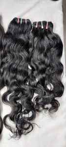 Extensiones de cabello humano sin procesar indio de Grado Superior Estilo de onda natural ondulado profundo Directo de fábrica al por mayor Precio bajo Jerry Hairs - Product Image 2