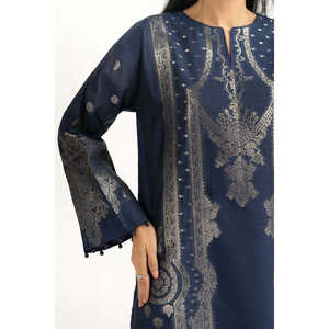 Conjunto de Traje Jacquard Teñido para Mujer IUSTKSD-1215, 3 Piezas, Atuendo Elegante - Product Image 3