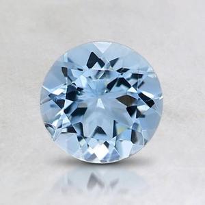 Pierres brutes d'aquamarine naturelle véritable, bleu ciel, taille ronde brillante, AA, 3 mm-7 mm, polies, certifiées, pour la fabrication de bijoux - Product Image 4