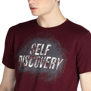 Camiseta Deportiva Transpirable con Cuello Redondo y Estampado por Transferencia de Calor en Poliéster/Algodón de Corte Regular para Hombre con Logotipo Personalizado - Product Image 4