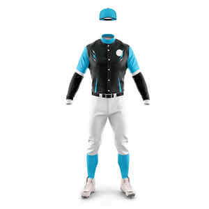 Fabrication sur mesure de tenues de baseball 100% polyester respirantes, légères et anti-UV, service OEM, prix bas pour hommes - Product Image 2