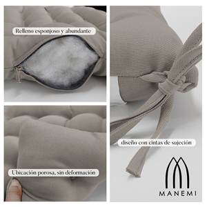 เบาะรองนั่งกลางแจ้งกันน้ำ ขนาด 45x45x5 ซม. พร้อมสายรัดยึด ทำความสะอาดง่าย และปลอกซิปถอดออกได้ - Product Image 6