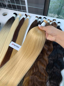 Hot Selling Product 2024 <b>Hair</b> Extensions 100% Raw Vietnamese <b>Hair</b> High Quality Blonde <b>Color</b> 60cm - Product Image 2