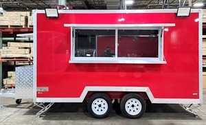 Four à pizza à feu de bois mobile entièrement équipé Remorque alimentaire personnalisée BBQ Grill Food Truck Remorque alimentaire mobile à vendre - Product Image 5