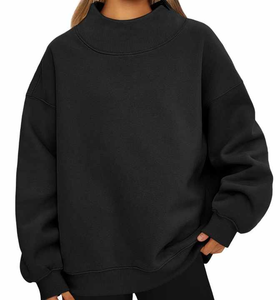Pull à capuche vierge pour femmes Vente en gros personnalisé Épaule tombante - Product Image 6