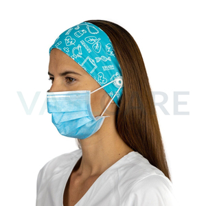 Nurse <b>Headband</b> Print Beautiful Multi <b>Woman</b> Medical Hospital Buttons Nurse Stretch Gift <b>Headband</b> - Product Image 5