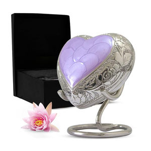 Premium Sealed Stainless Steel Pet Urn Natural Polish Wooden Urn for <b>Dogs</b> <b>Ashes</b> Premium Cremation Memorial Service - Product Image 1